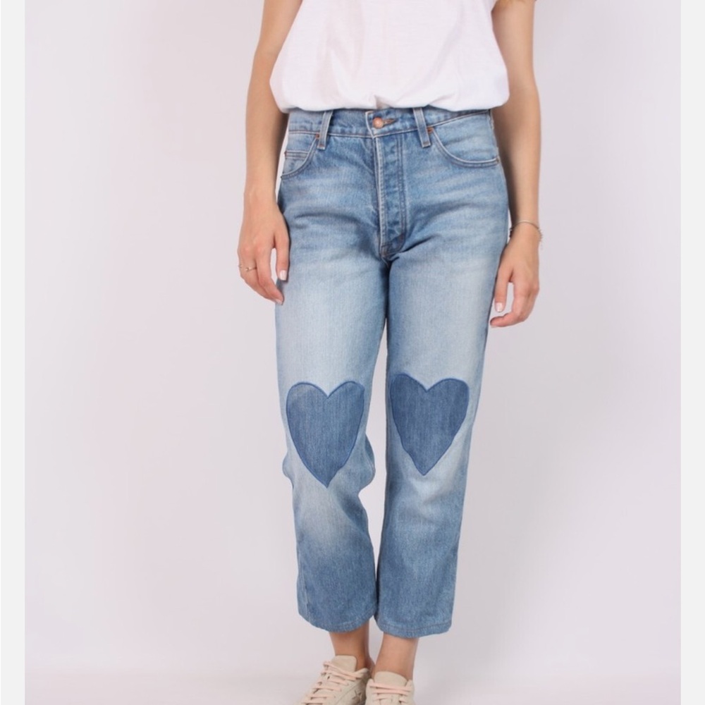 BLISS and MISCHIEF Heart Patch Blue Jeans